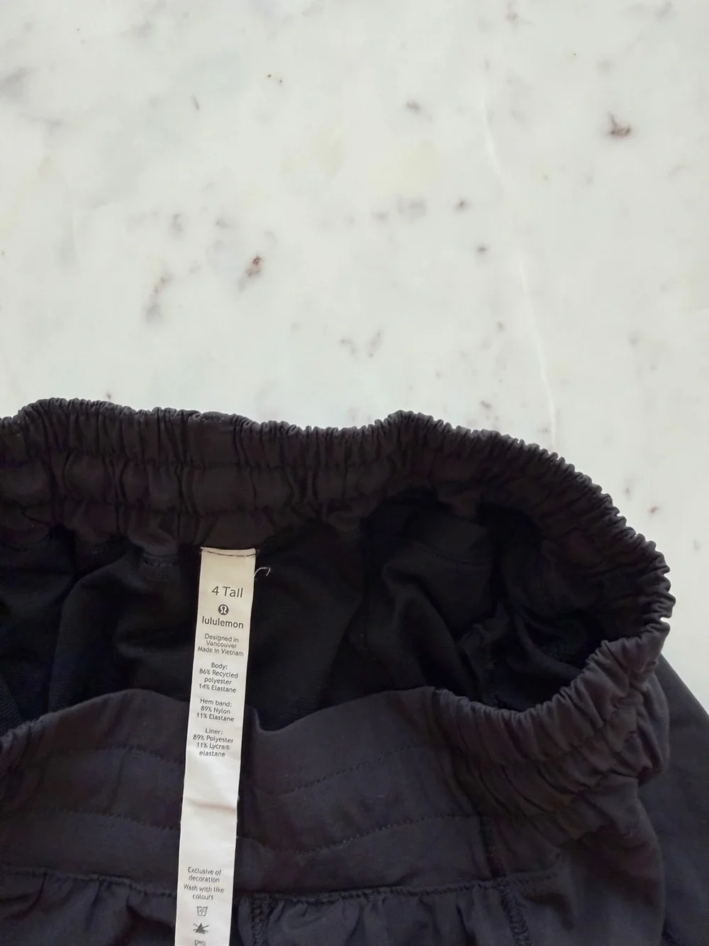 lululemon athletica Black Athletic Running Shorts